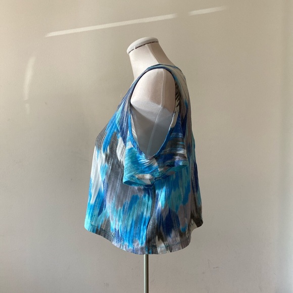 Forever 21 teal off the shoulder crop top - Picture 3 of 3